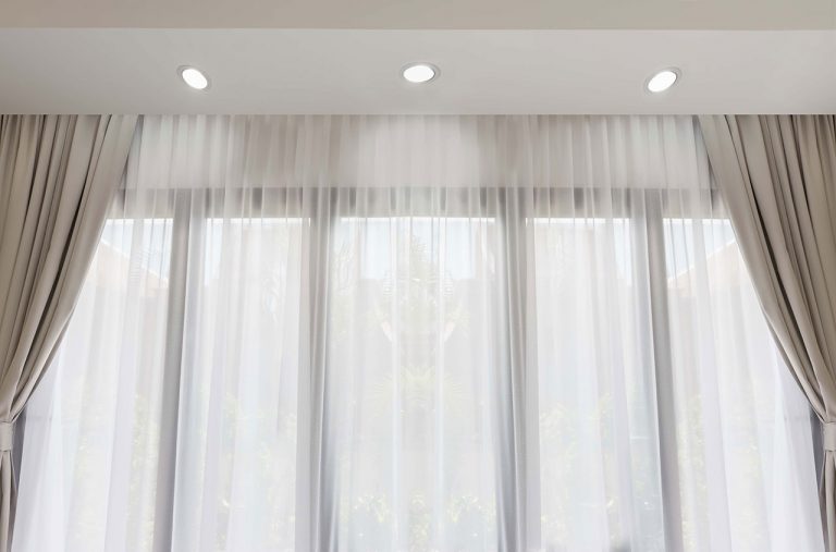 elegant thick with translucent curtains